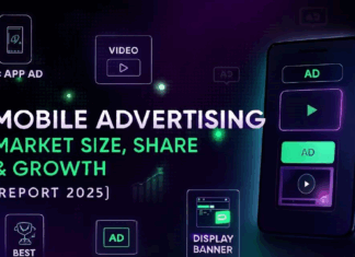 اندازه، سهم و رشد بازارتبلیغات موبایلی گزارش (۲۰۲۵) گزارش جامع اندازه، سهم و رشد تبلیغات موبایلی (۲۰۲۵)